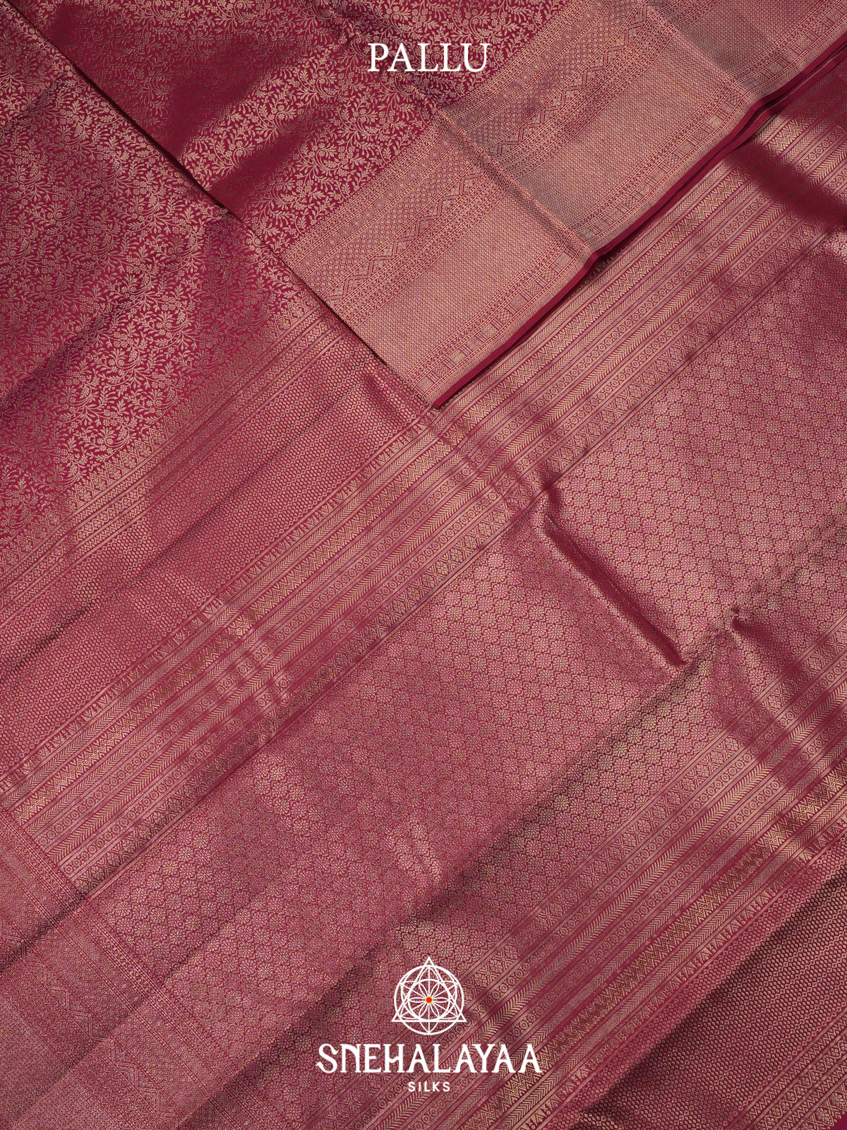 Ruby Red Kanjivaram Silk Saree