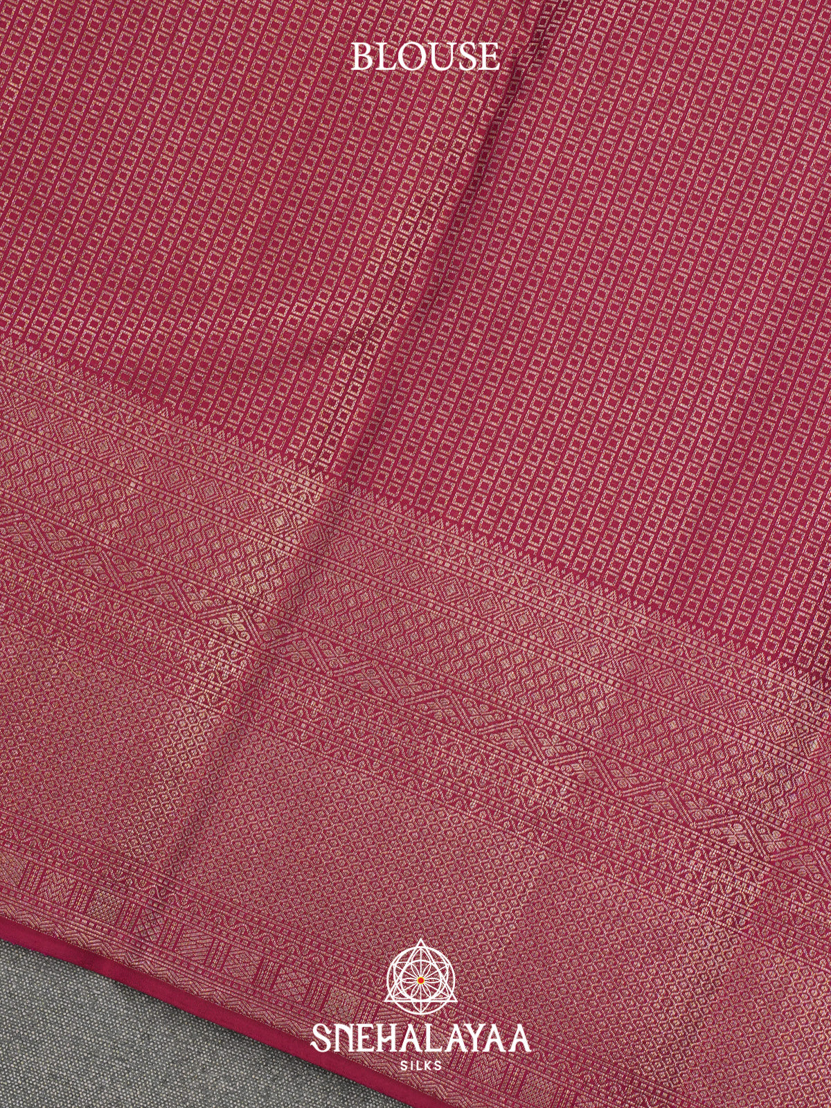 Ruby Red Kanjivaram Silk Saree