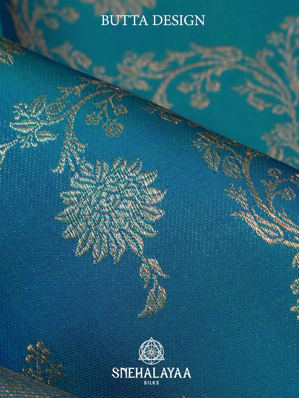 Peacock Blue Kanjivaram Silk Saree