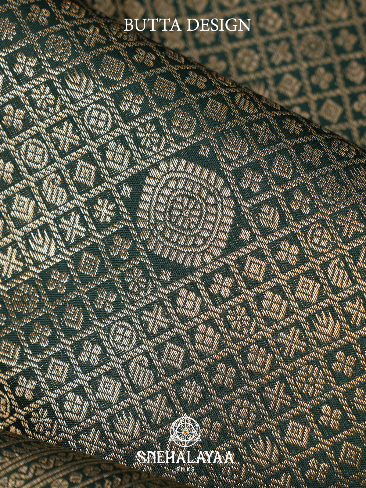 Forest Green Kanjivaram Silk Saree