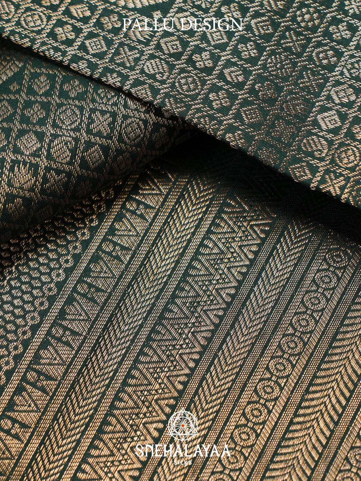 Forest Green Kanjivaram Silk Saree