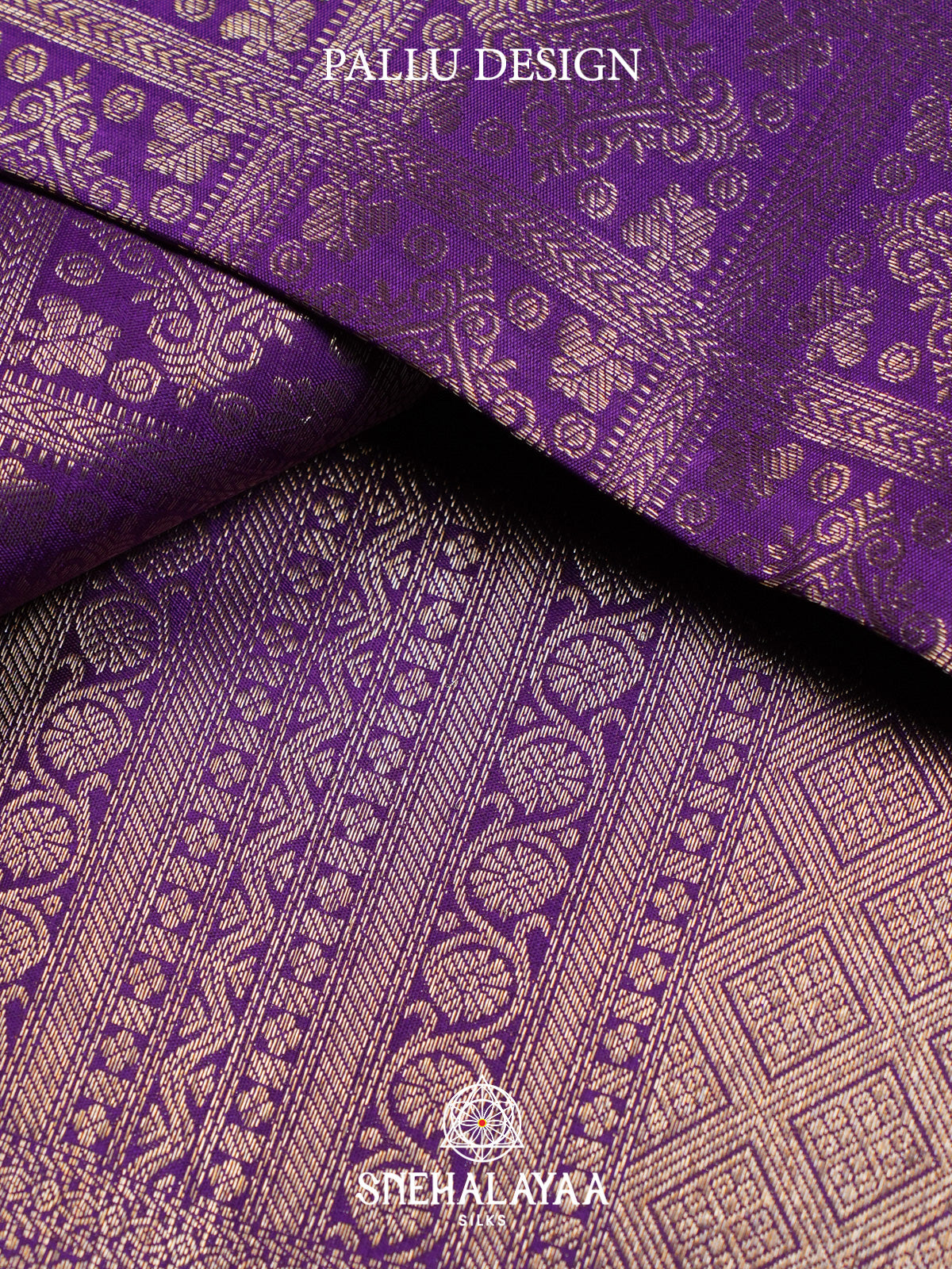 Purple Kanjivaram Silk Saree