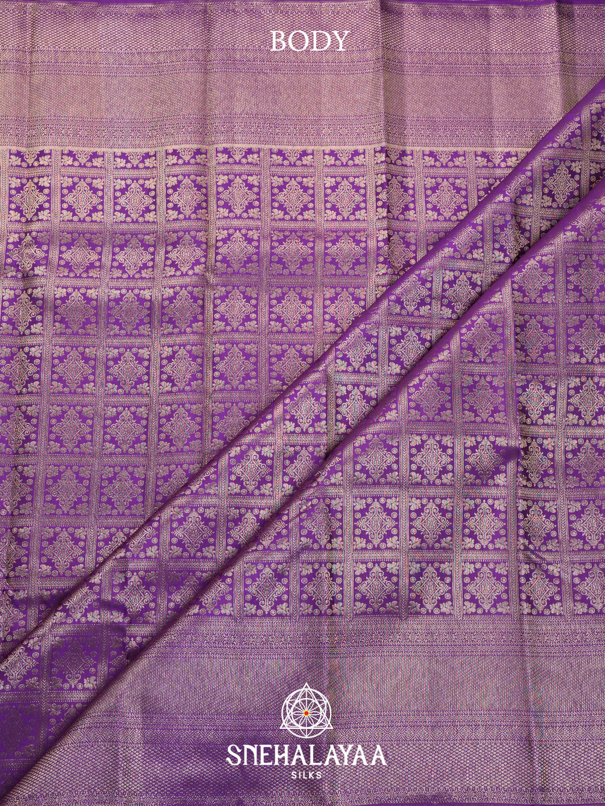 Purple Kanjivaram Silk Saree