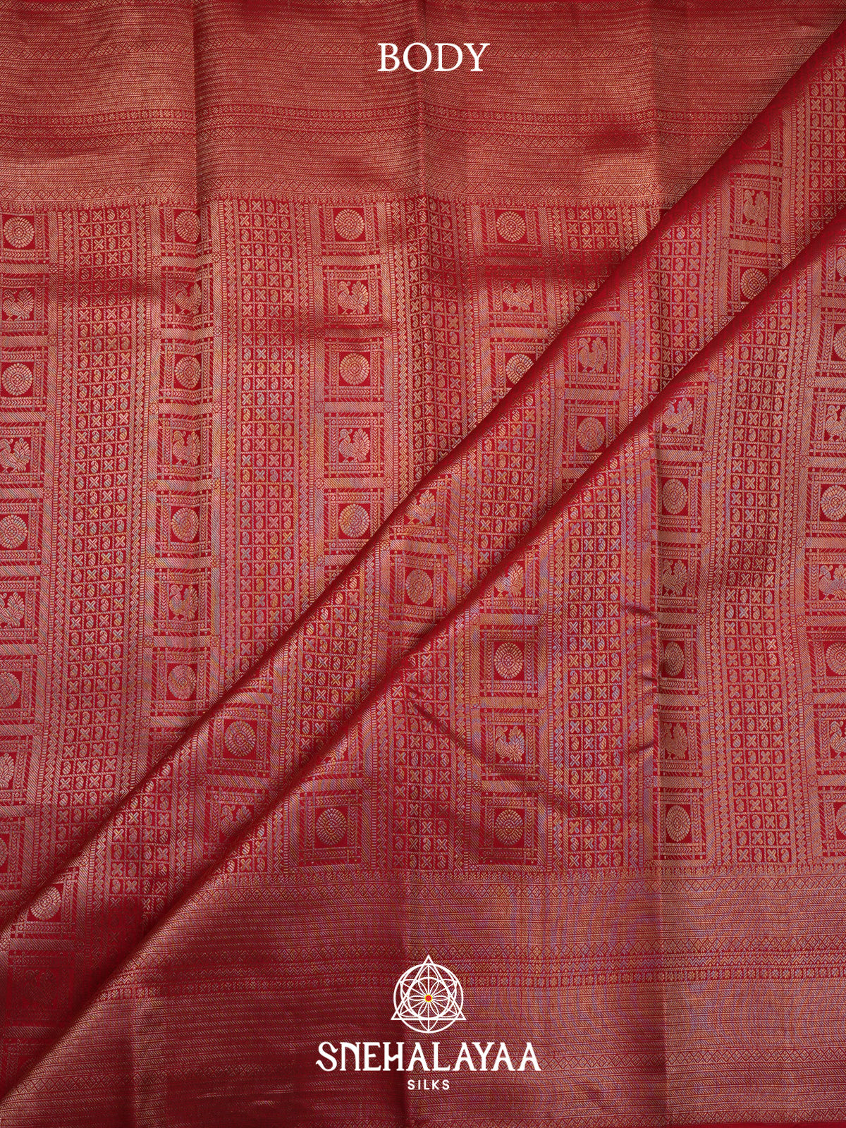 Orange Kanjivaram Silk Saree