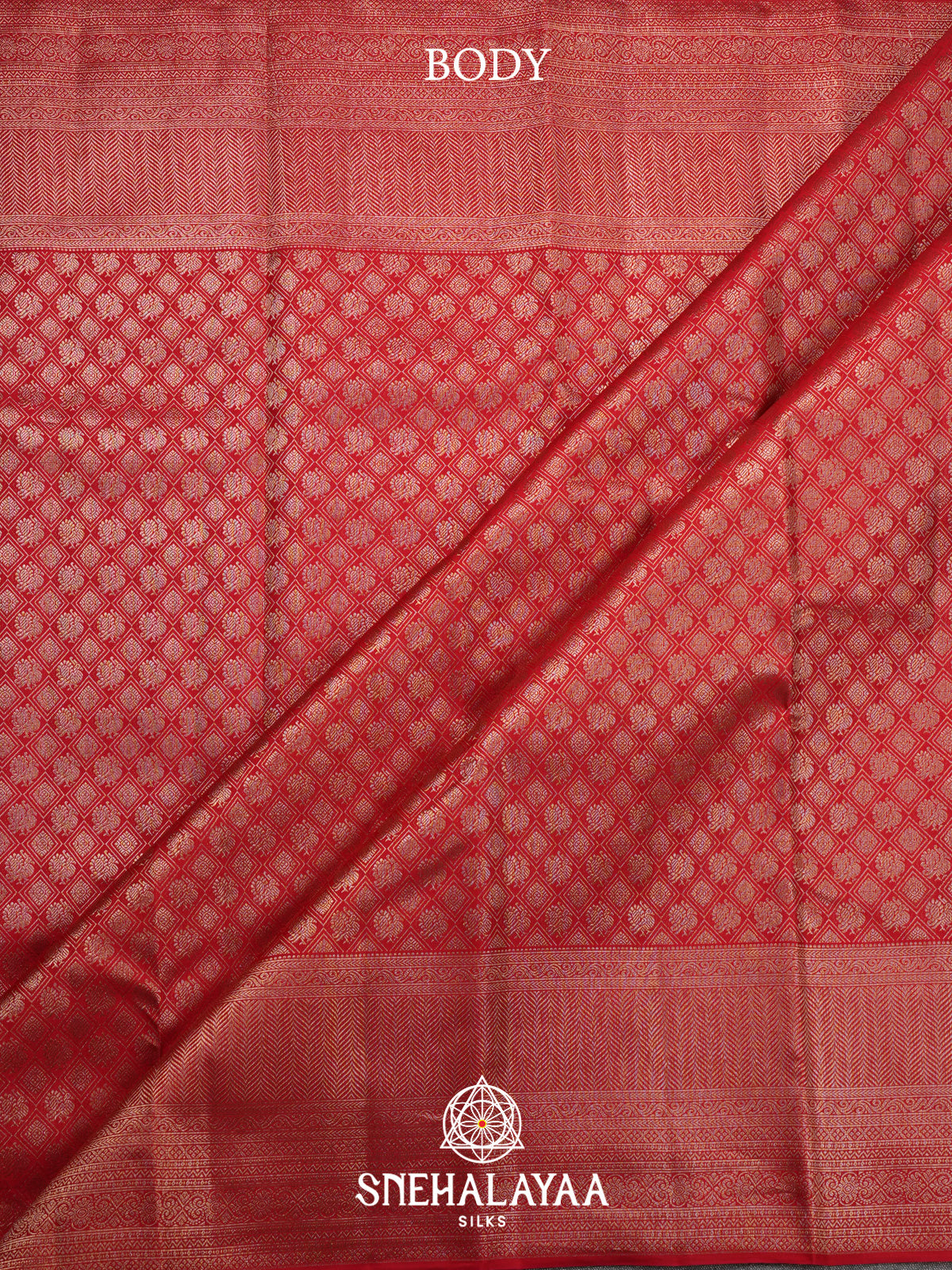 Orange Kanjivaram Silk Saree