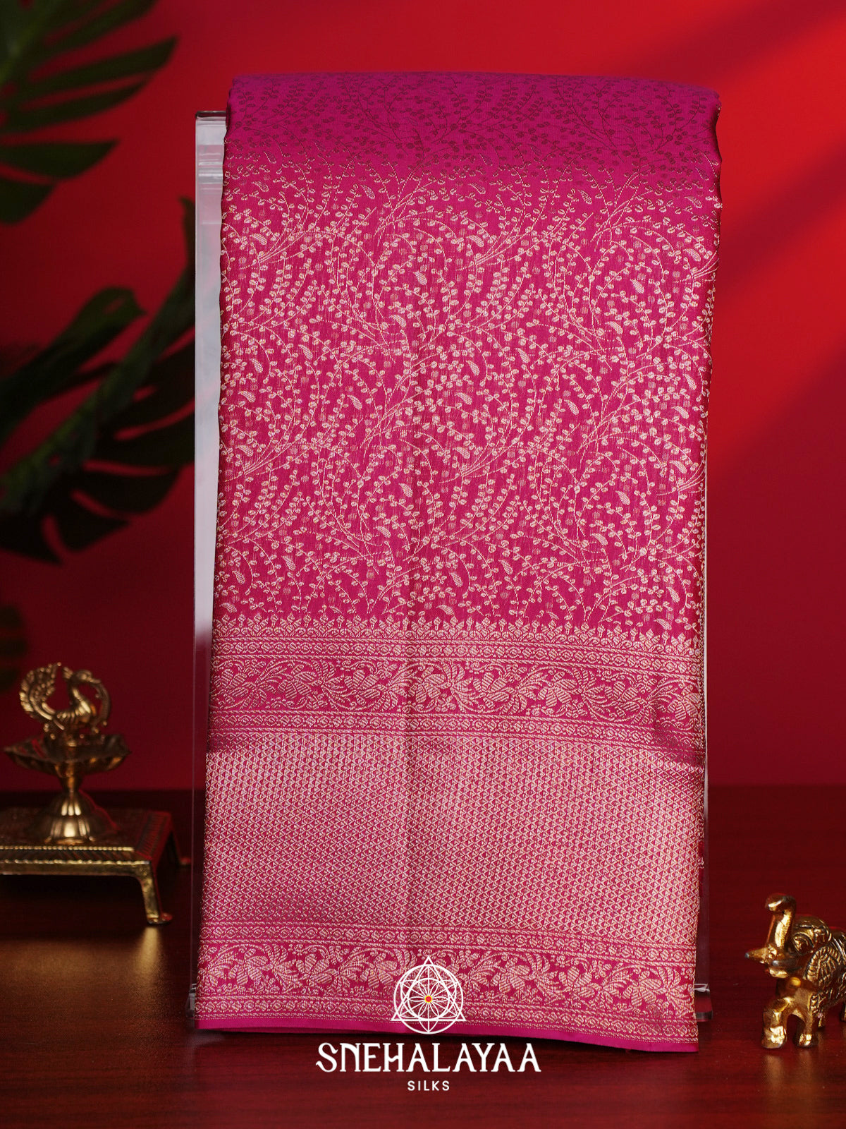 Pink Kanjivaram Silk Saree