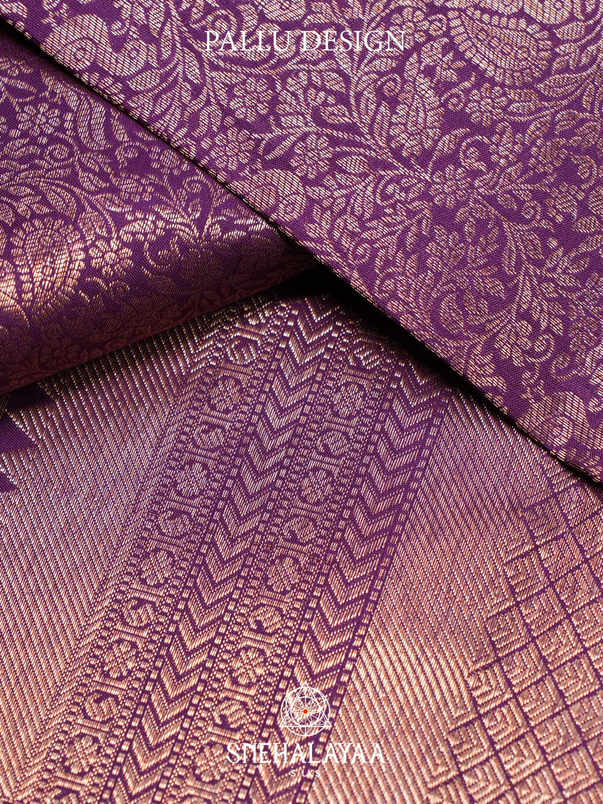 Purple Kanjivaram Silk Saree
