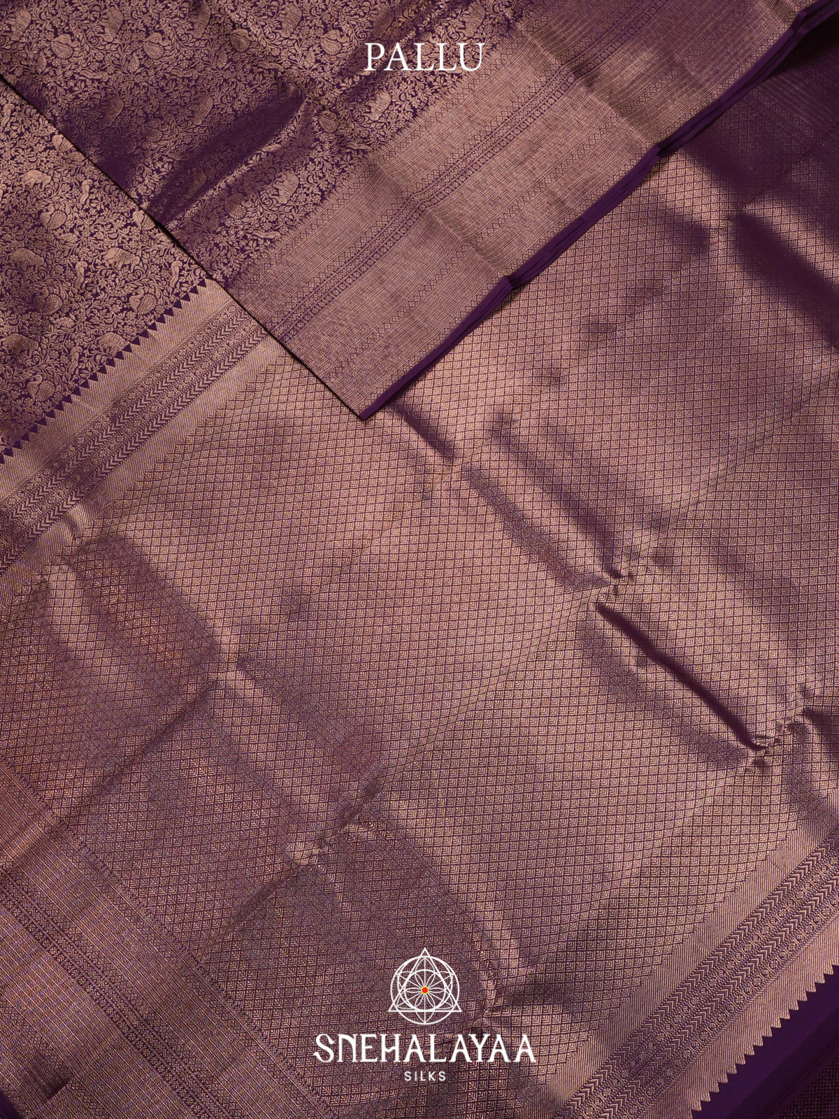 Purple Kanjivaram Silk Saree