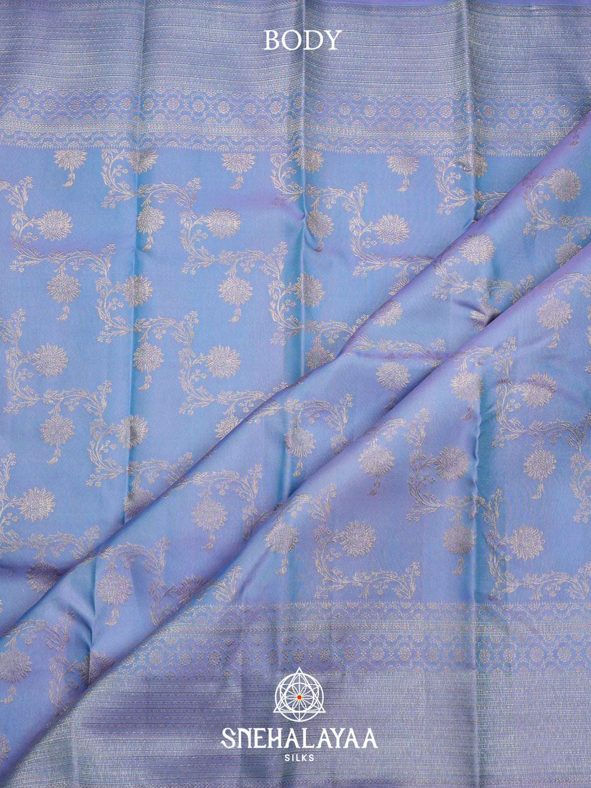 Pale Orchid Kanjivaram Silk Saree