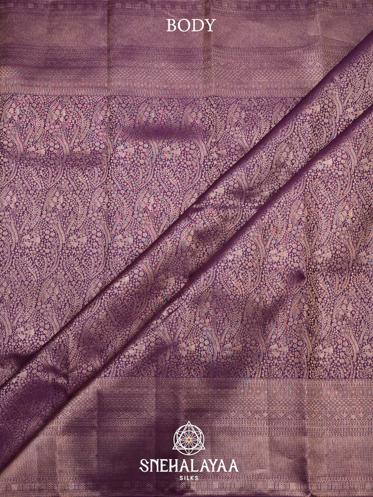 Magenta Purple Kanjivaram Silk Saree