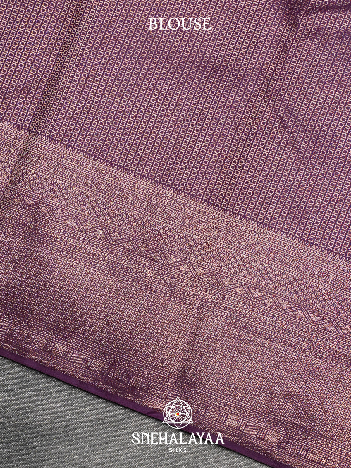 Magenta Purple Kanjivaram Silk Saree