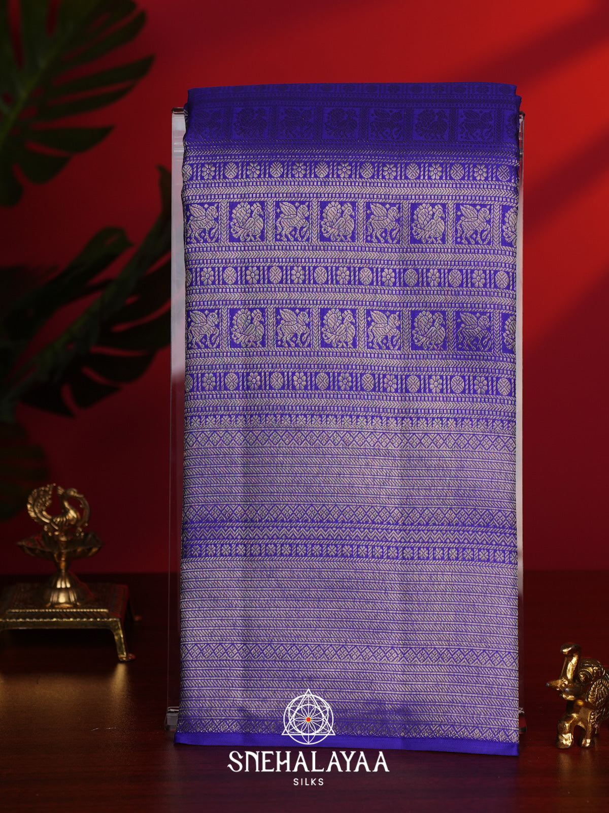 Purple Kanjivaram Silk Saree