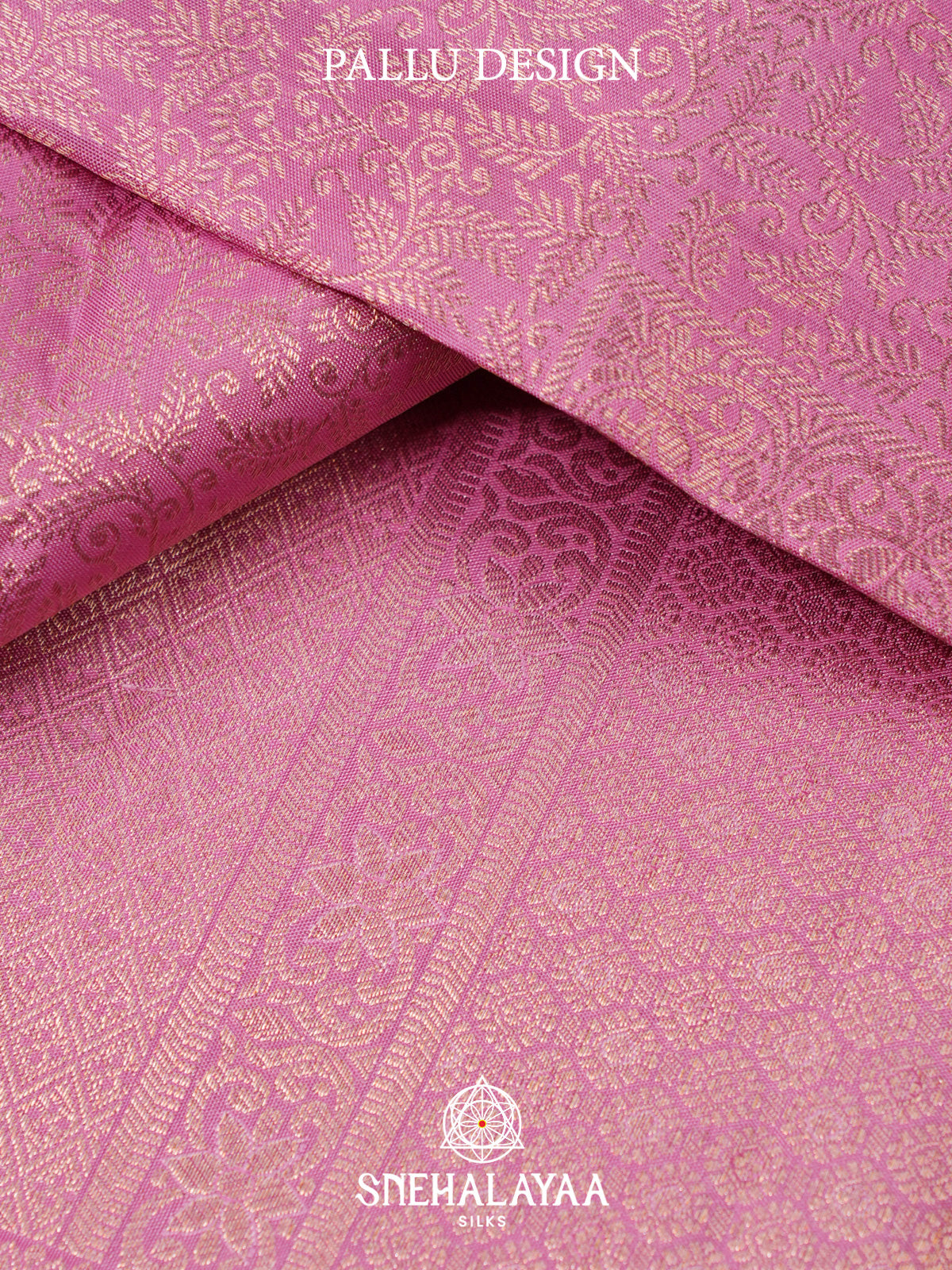 Baby Pink Kanjivaram Silk Saree