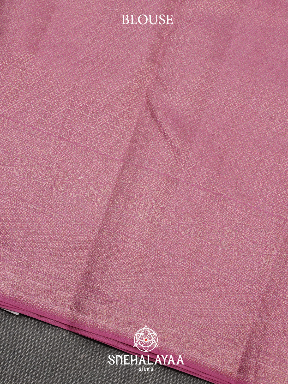 Baby Pink Kanjivaram Silk Saree