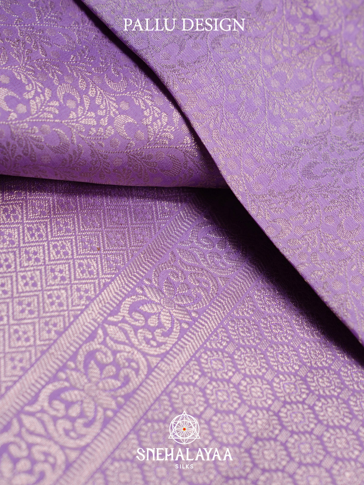 Lilac Kanjivaram Silk Saree