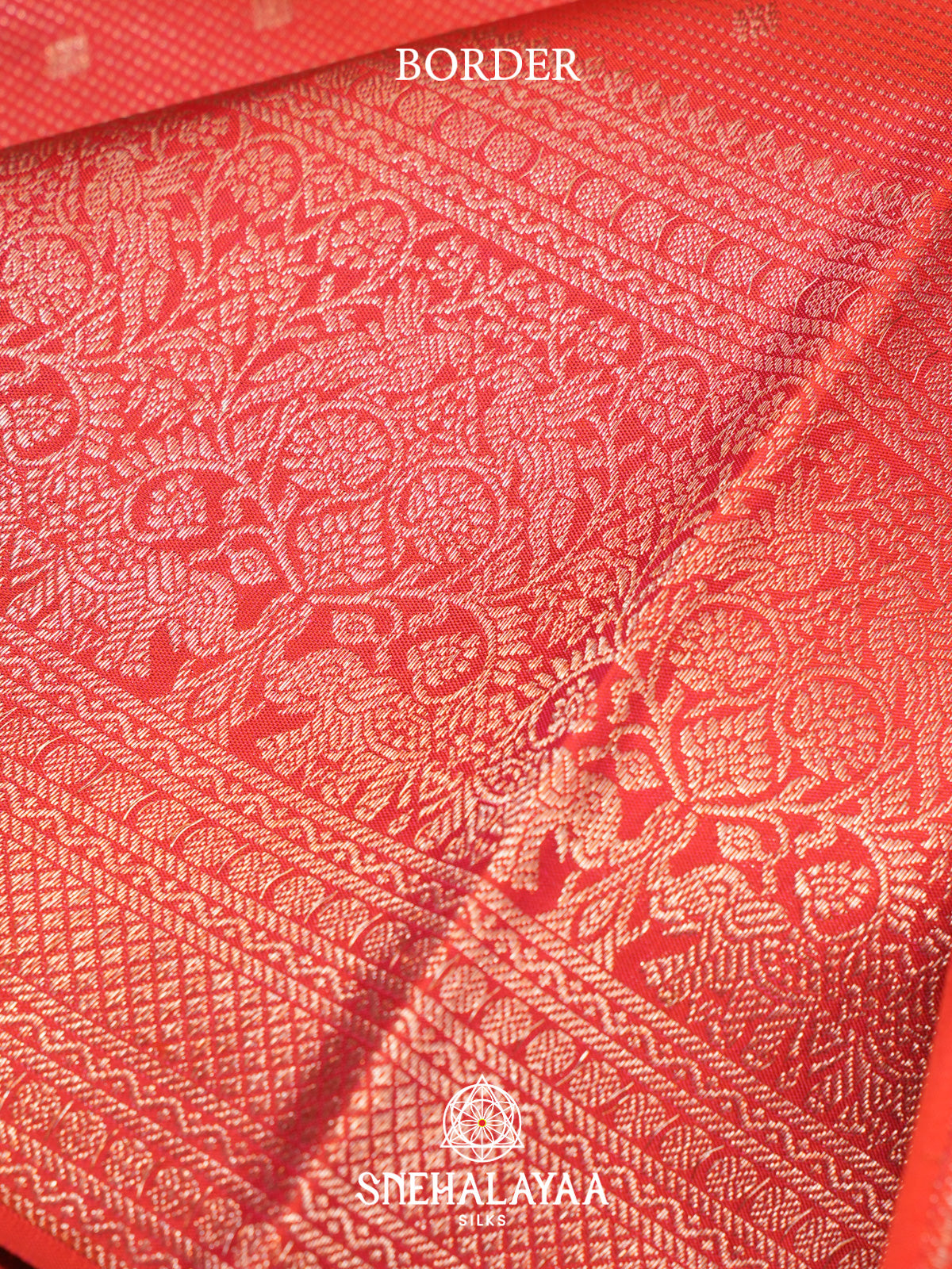 Orange Kanjivaram Silk Saree
