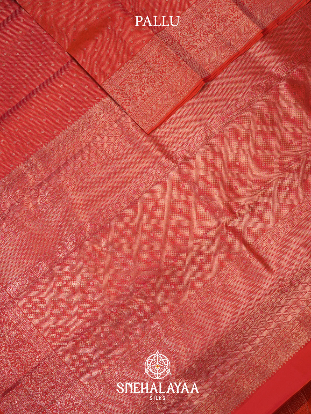 Orange Kanjivaram Silk Saree