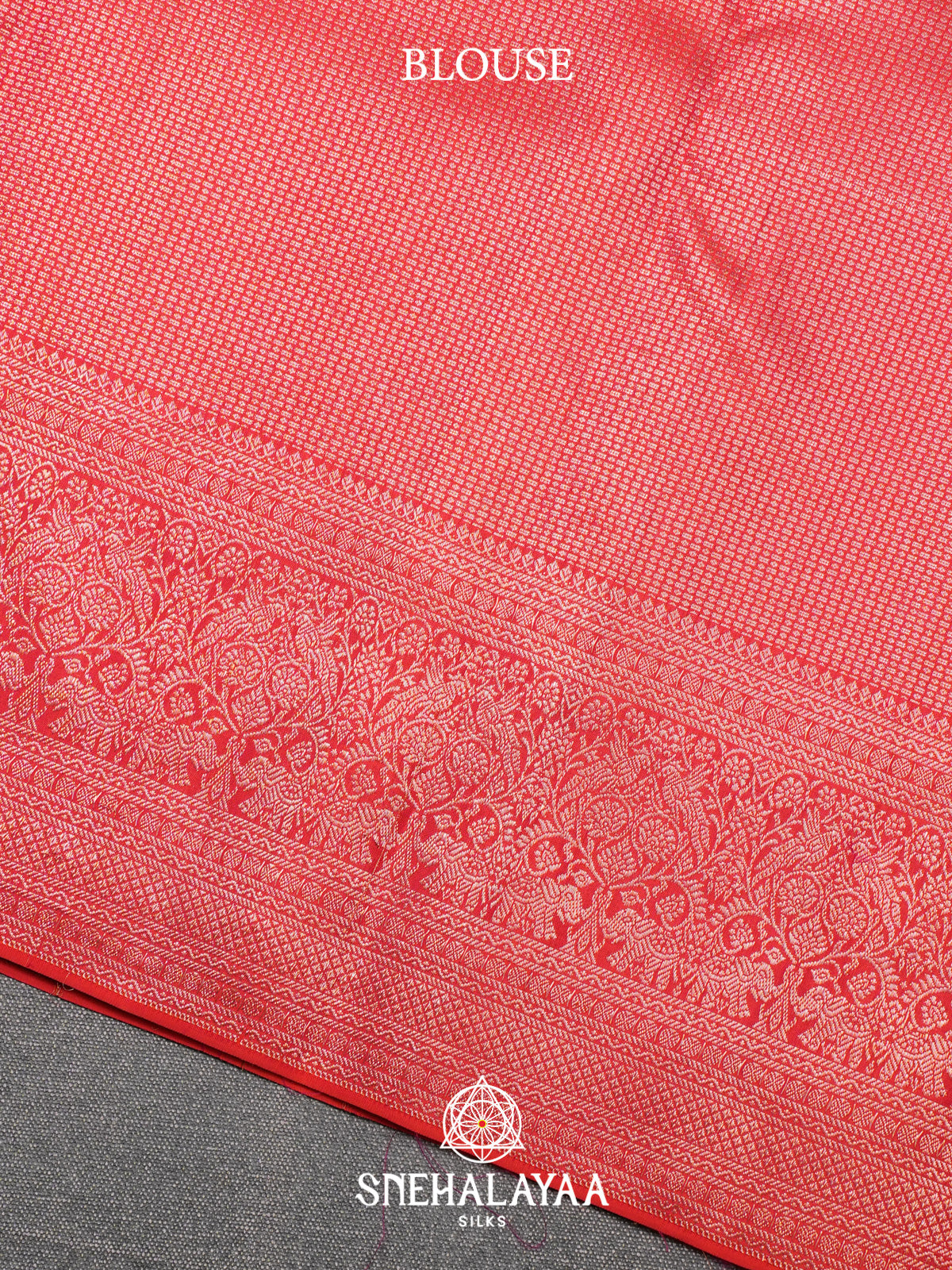 Orange Kanjivaram Silk Saree
