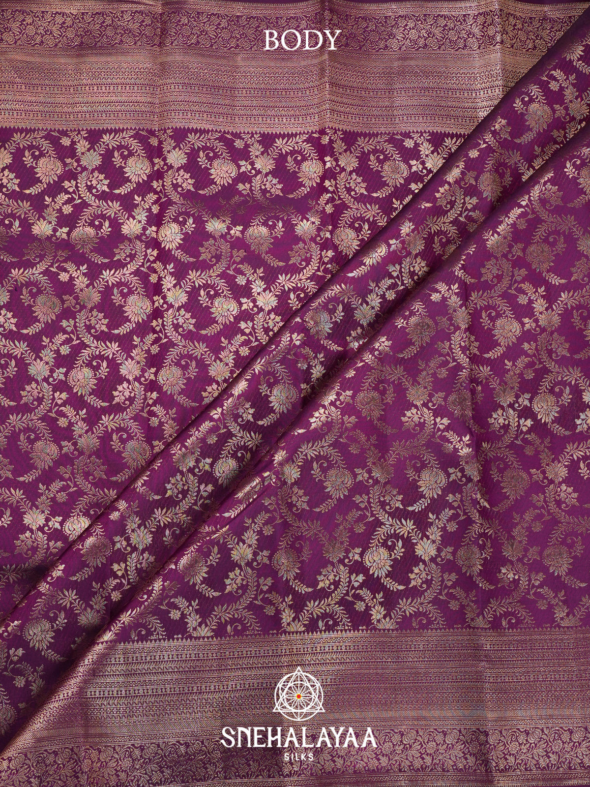 Magenta Kanjivaram Silk Saree