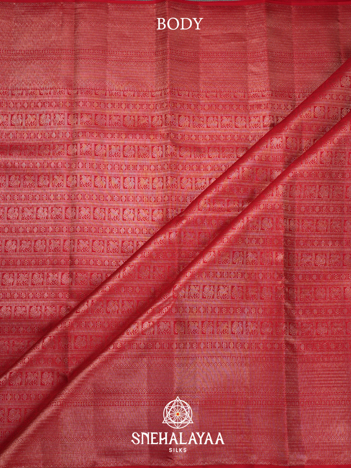 Orange Kanjivaram Silk Saree