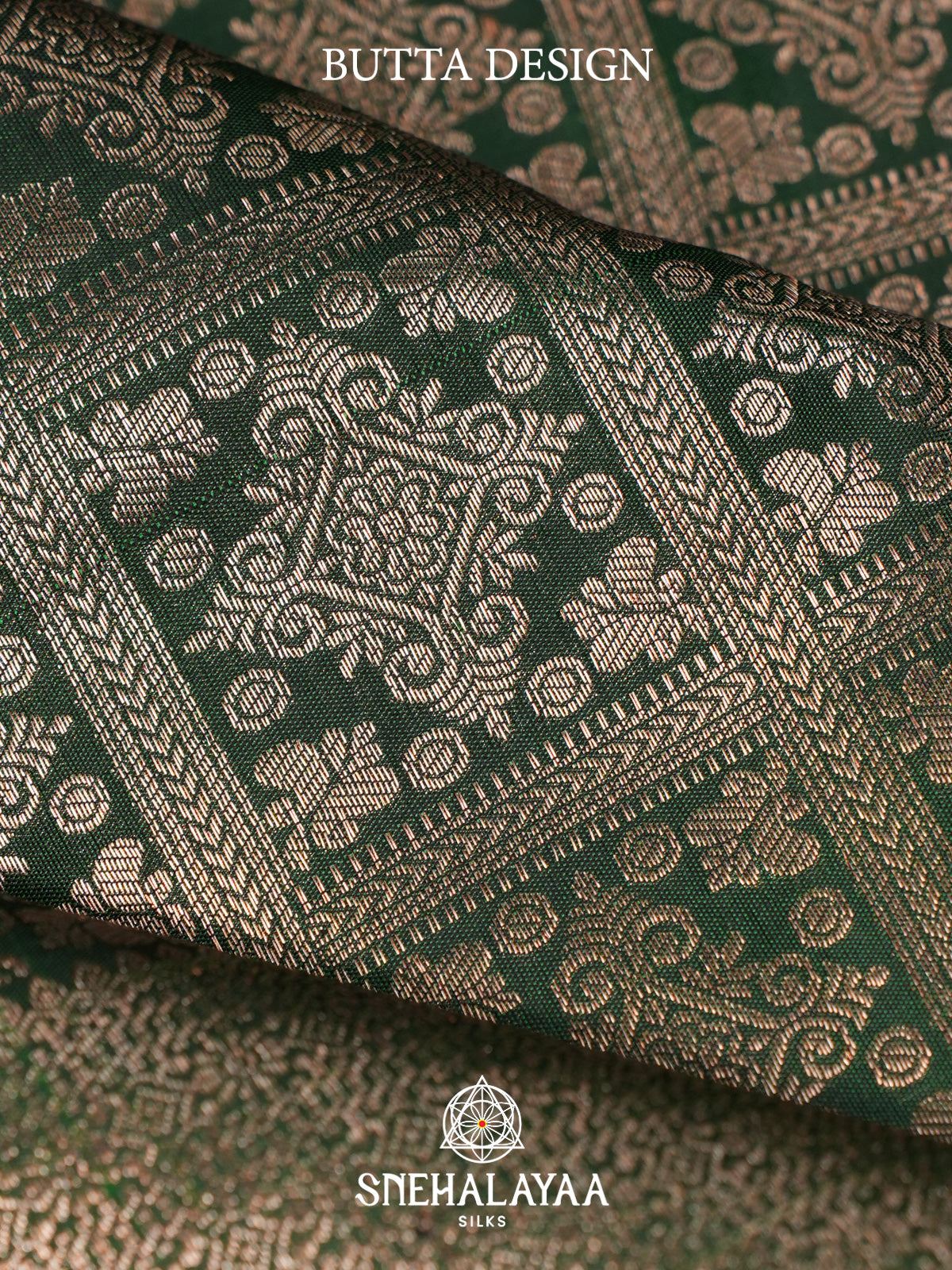 Forest Green Kanjivaram Silk Saree