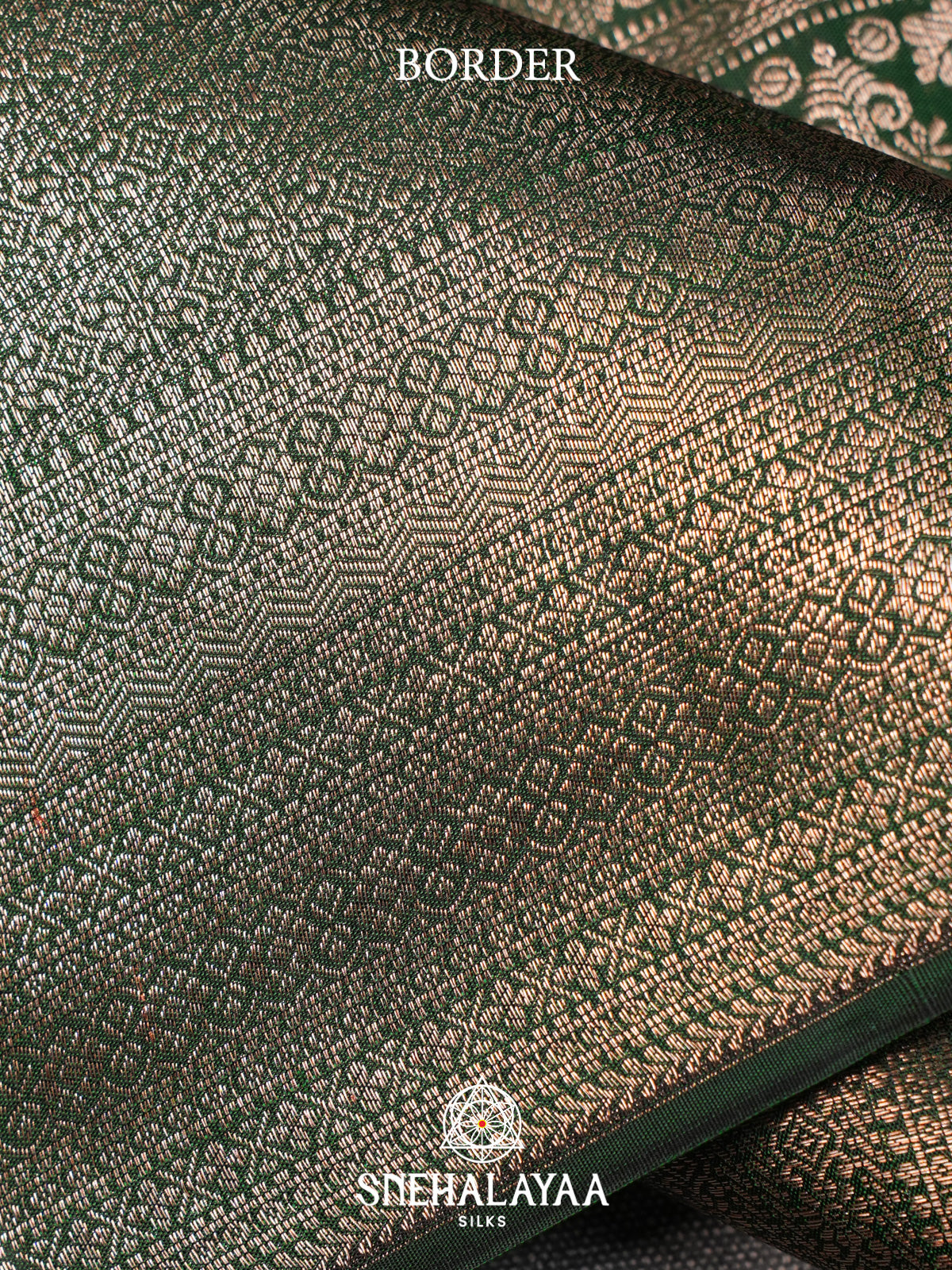 Forest Green Kanjivaram Silk Saree