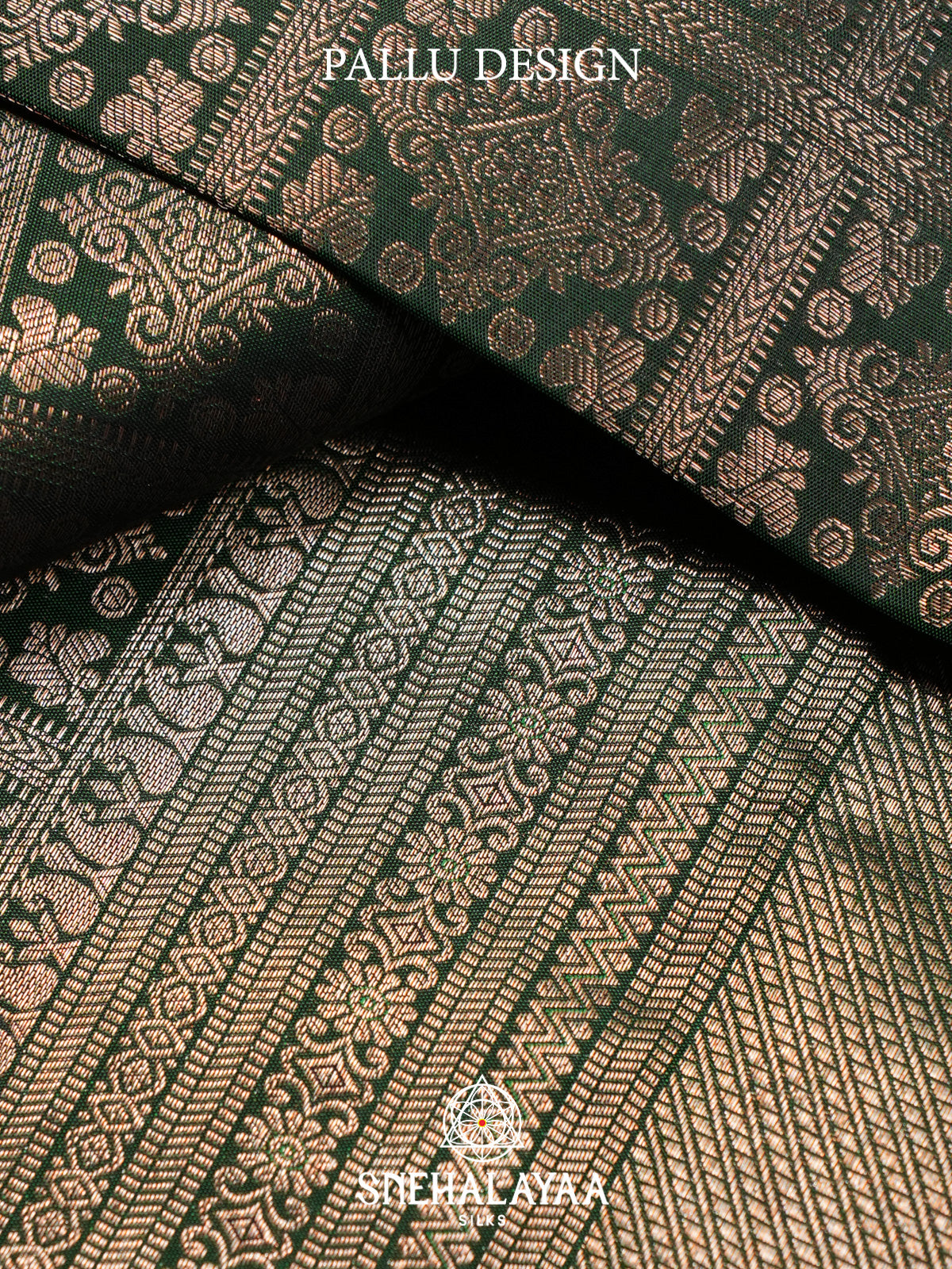 Forest Green Kanjivaram Silk Saree