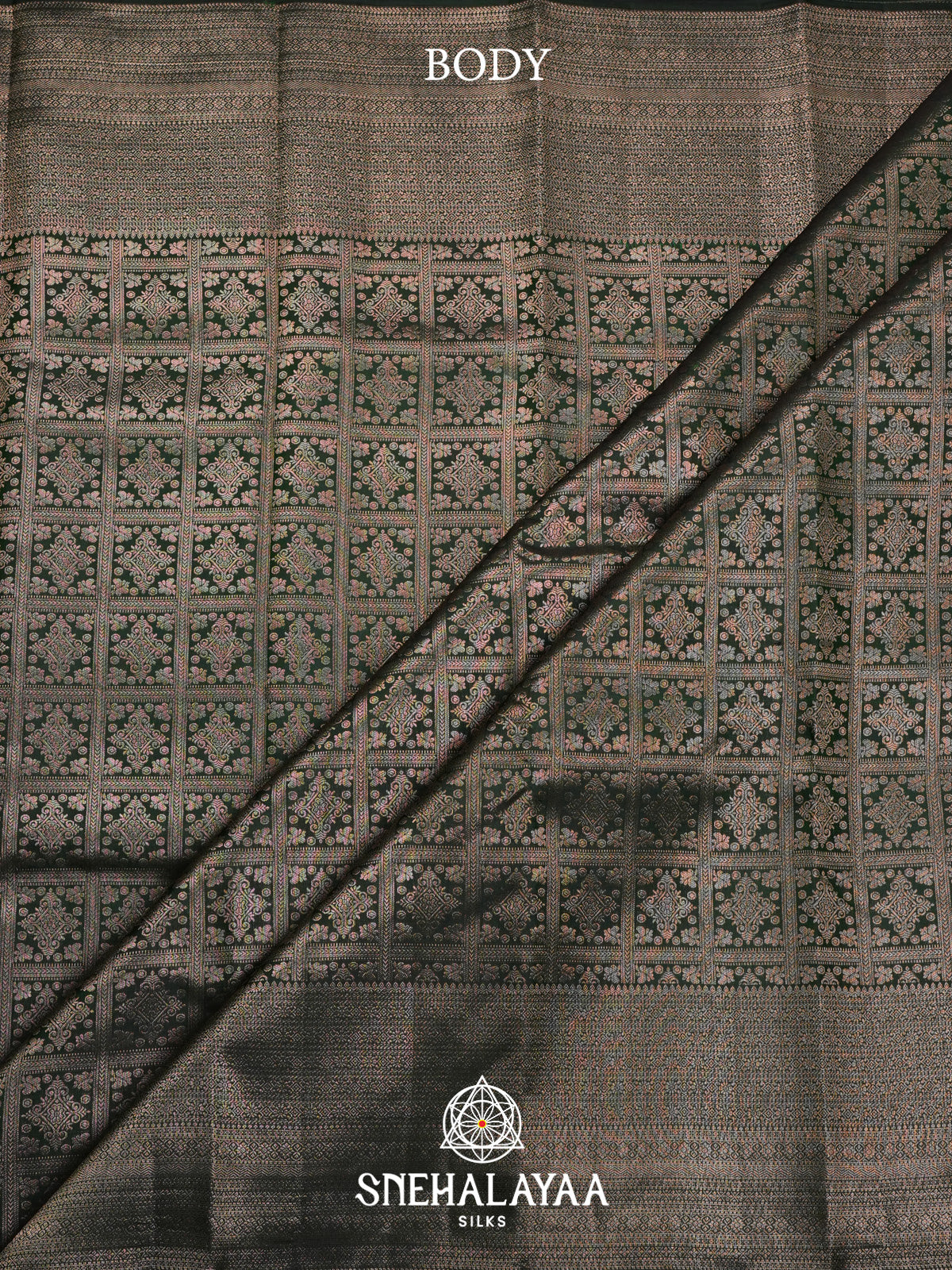 Forest Green Kanjivaram Silk Saree