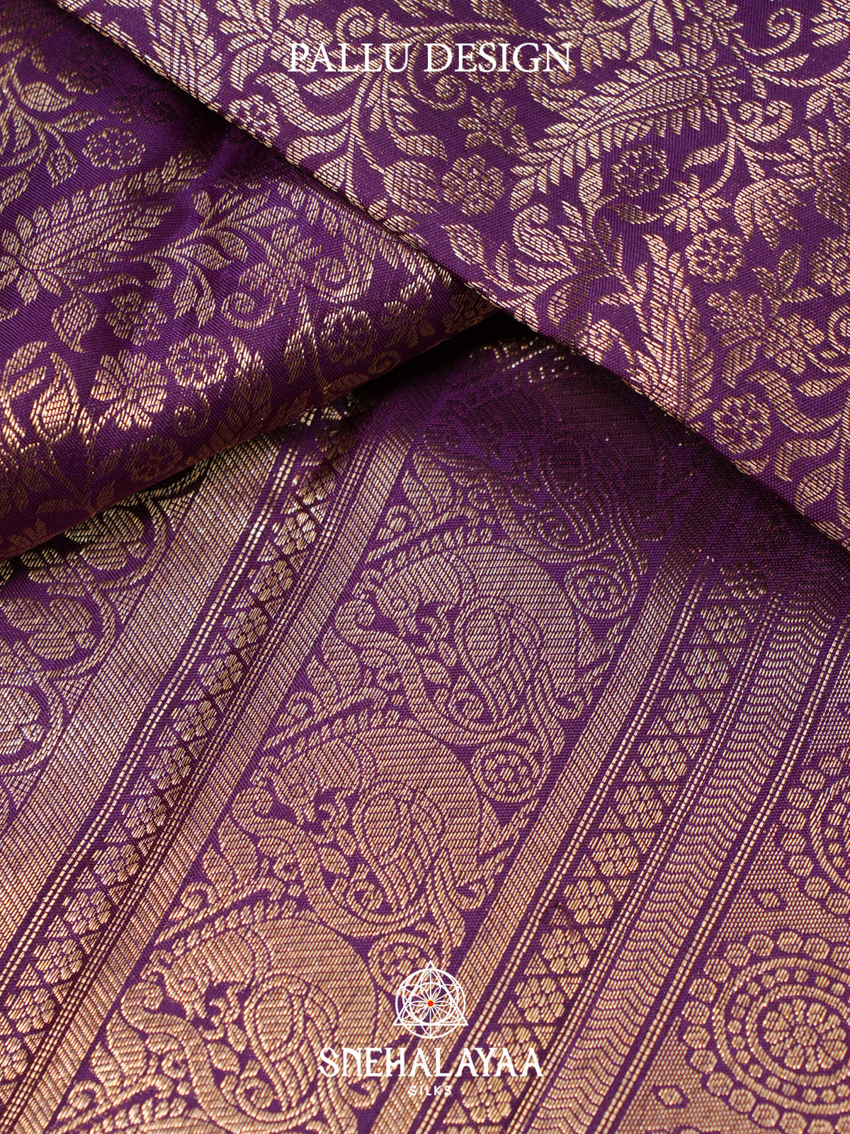 Purple Kanjivaram Silk Saree