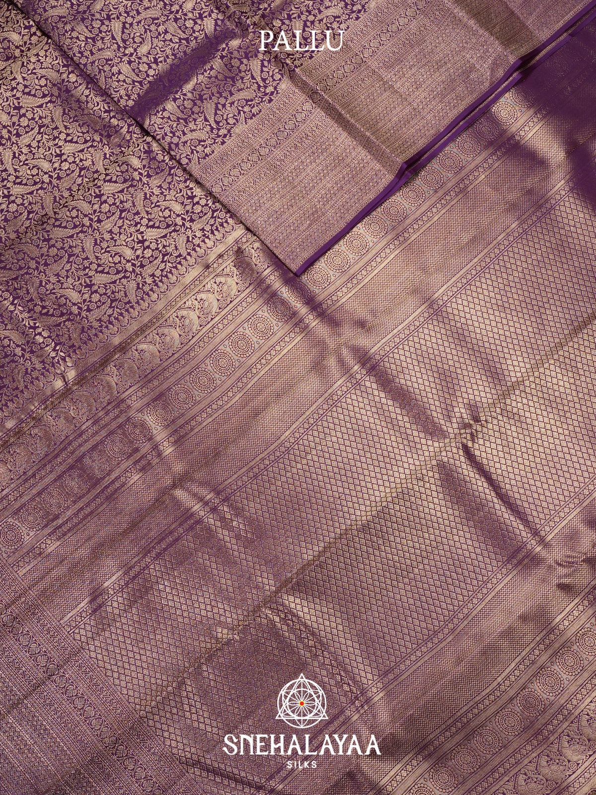 Purple Kanjivaram Silk Saree