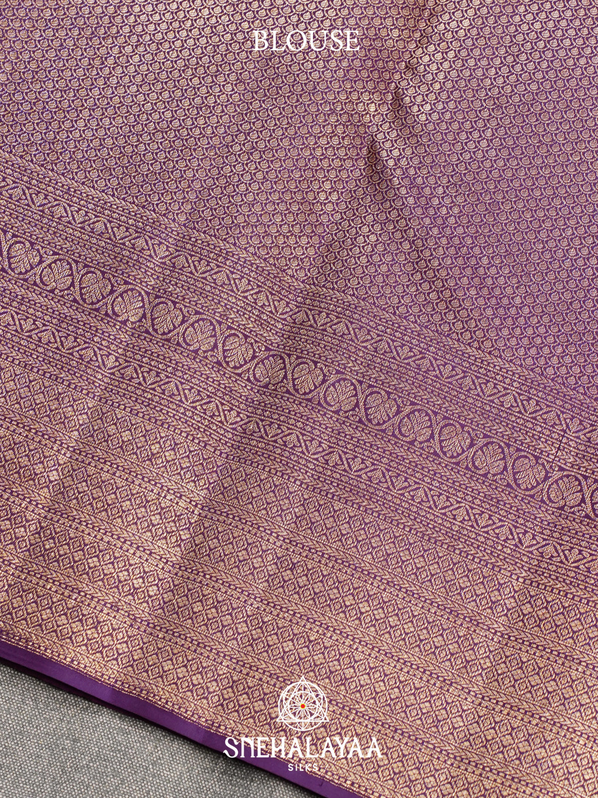 Purple Kanjivaram Silk Saree