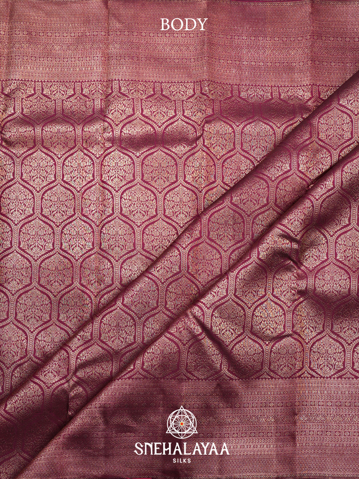 Magenta Kanjivaram Silk Saree