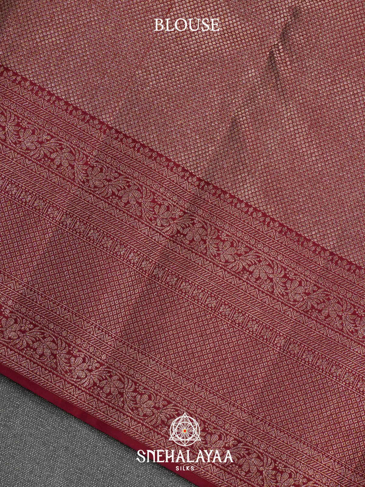 Maroon Kanjivaram Silk Saree