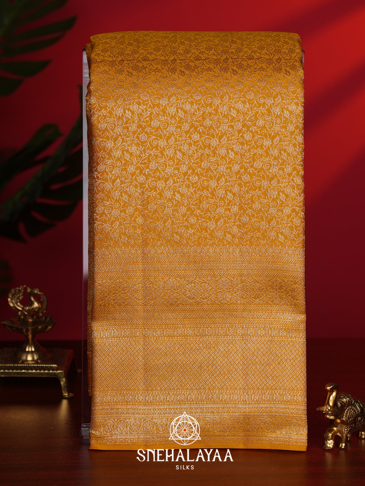 Yellow Kanjivaram Silk Saree