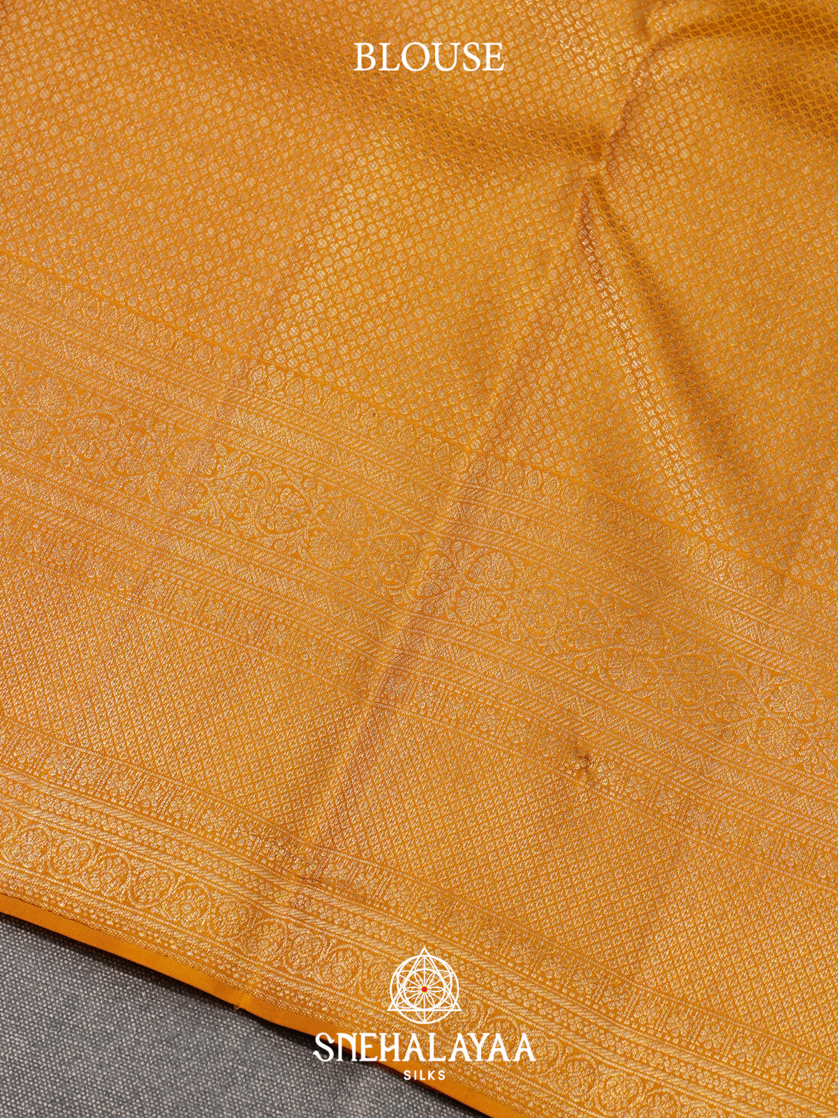 Yellow Kanjivaram Silk Saree