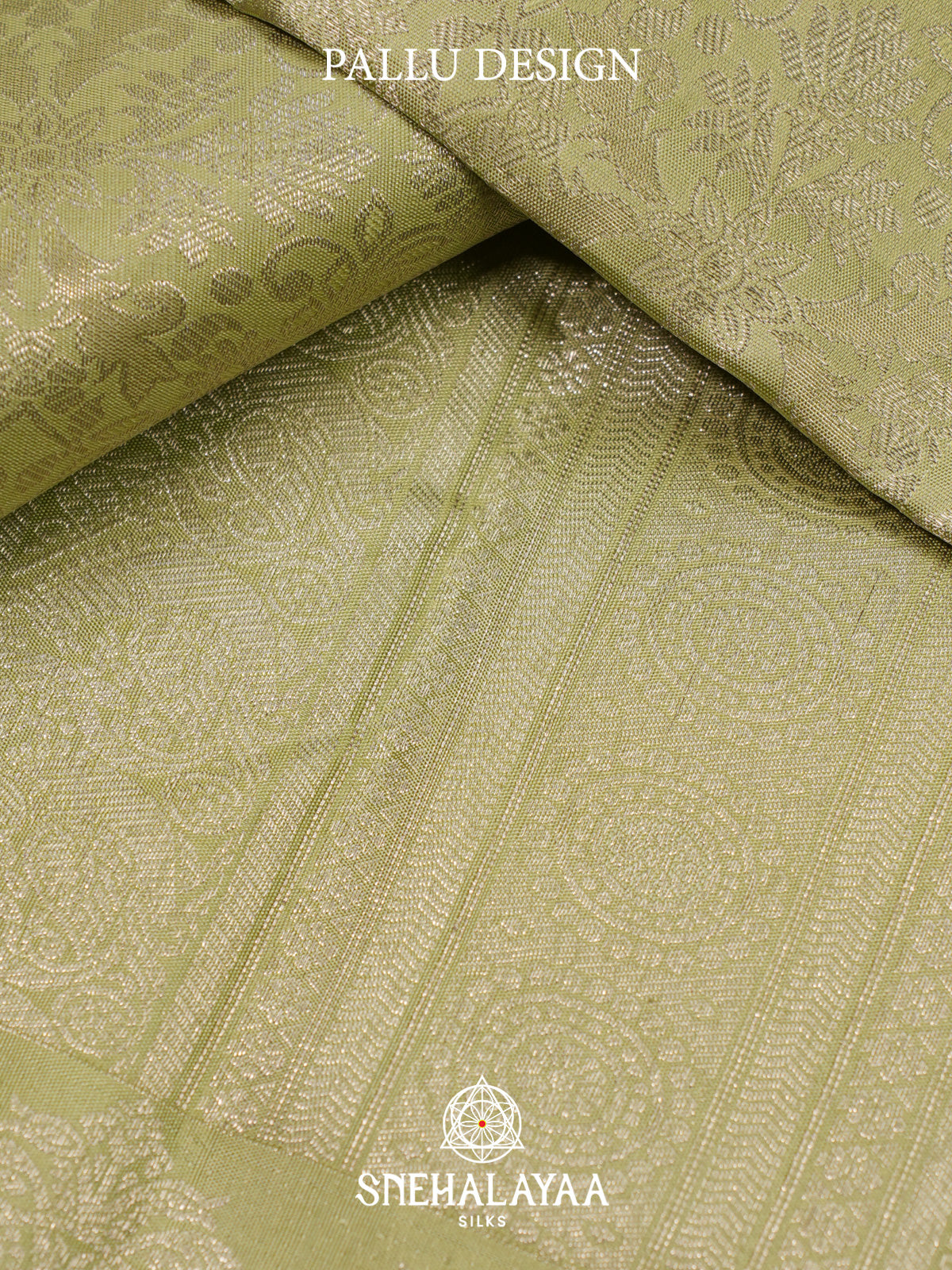 Pista Green Kanjivaram Silk Saree