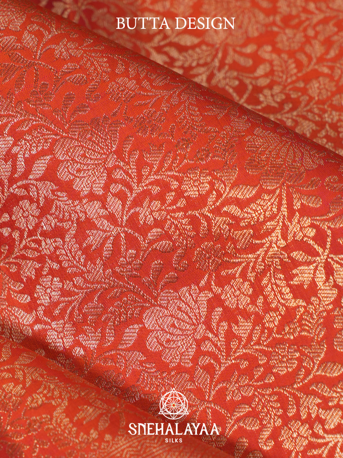Orange Kanjivaram Silk Saree