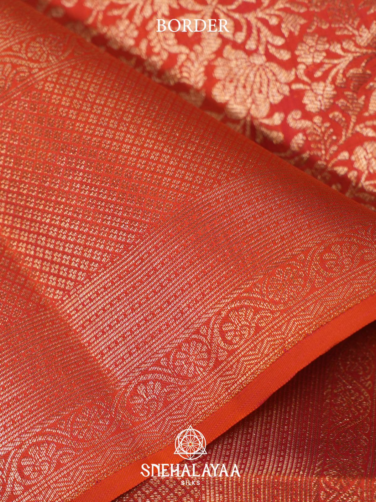 Orange Kanjivaram Silk Saree