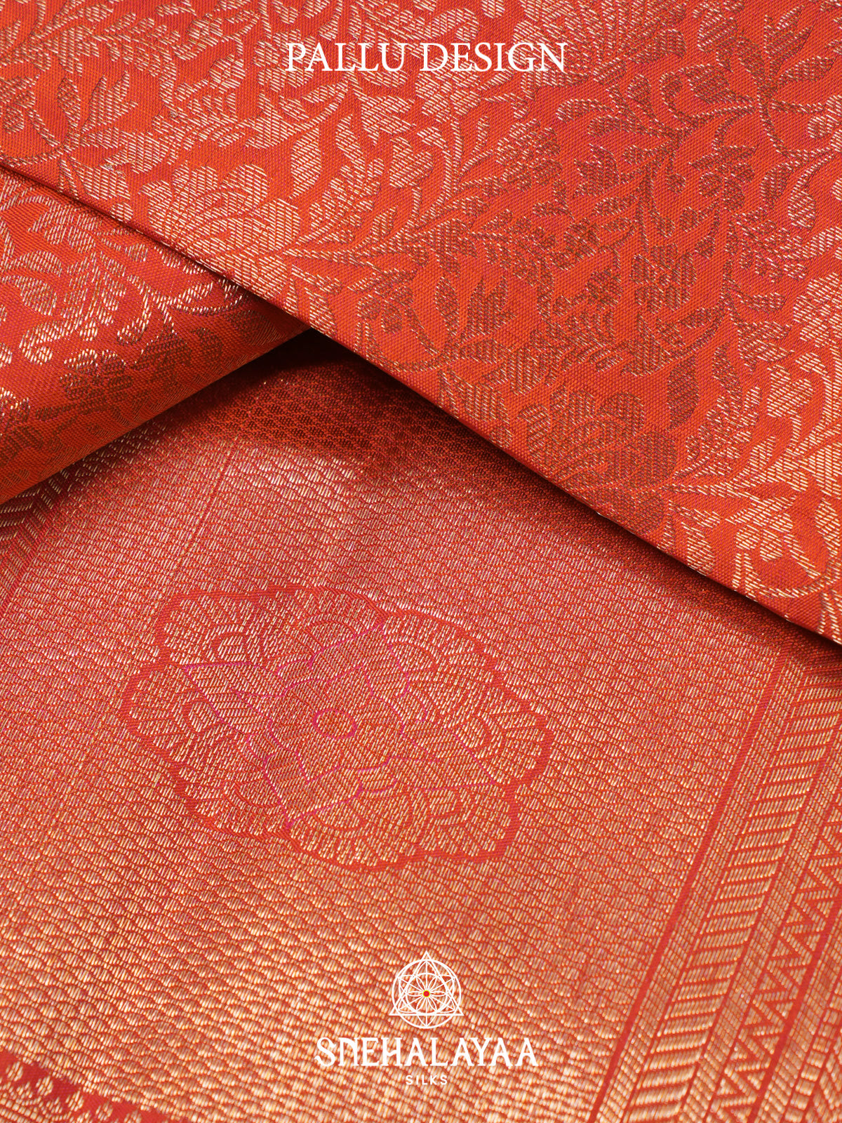Orange Kanjivaram Silk Saree