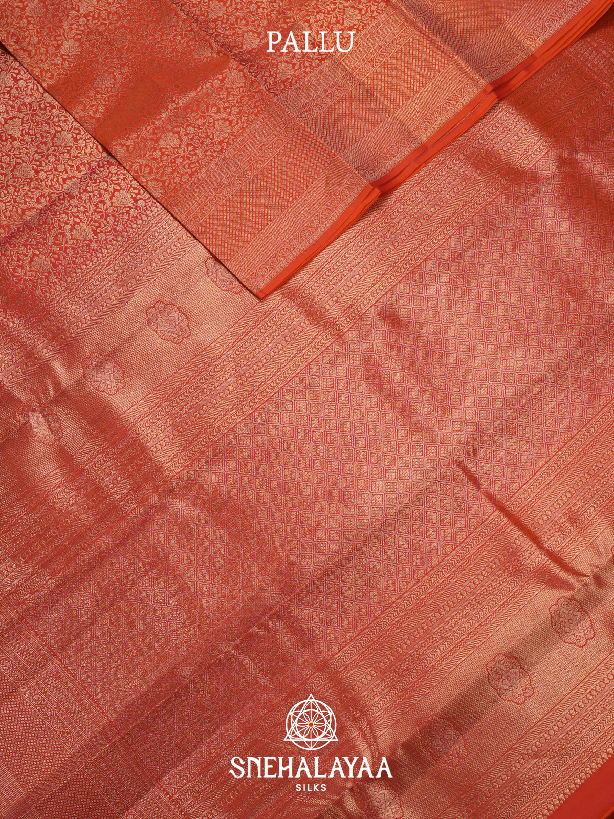 Orange Kanjivaram Silk Saree