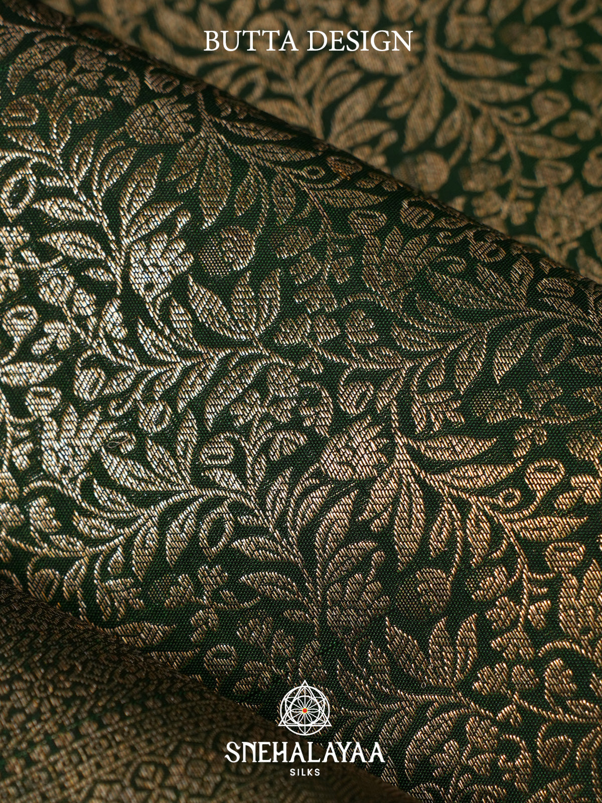 Forest Green Kanjivaram Silk Saree