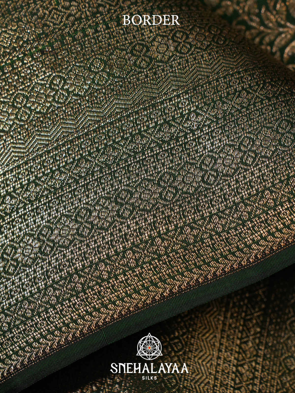 Forest Green Kanjivaram Silk Saree