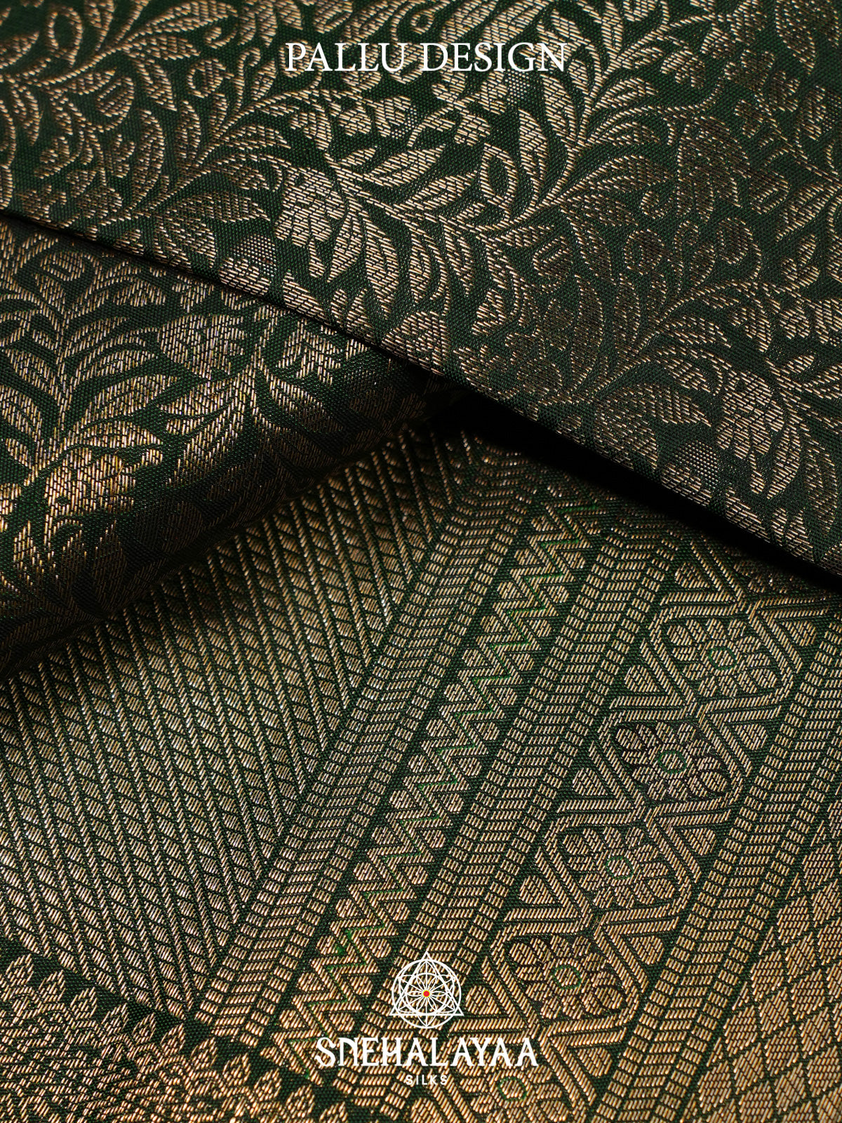 Forest Green Kanjivaram Silk Saree