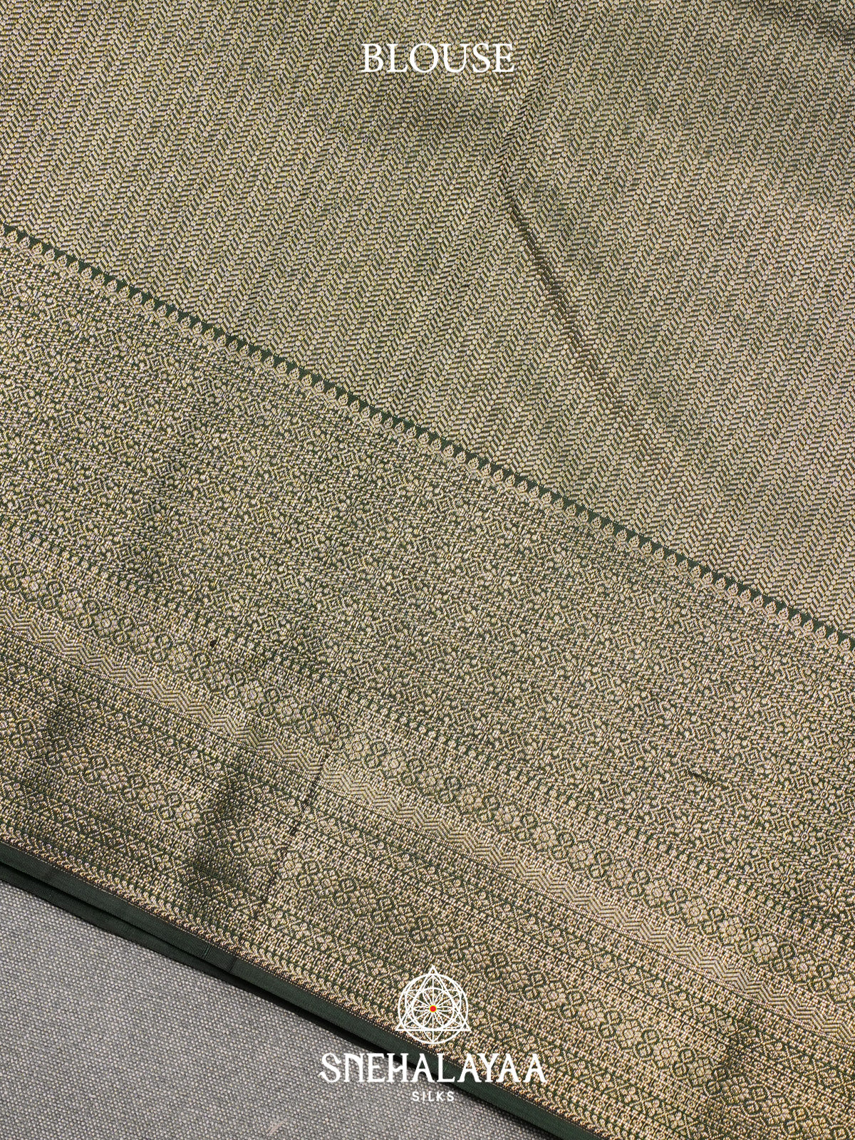 Forest Green Kanjivaram Silk Saree
