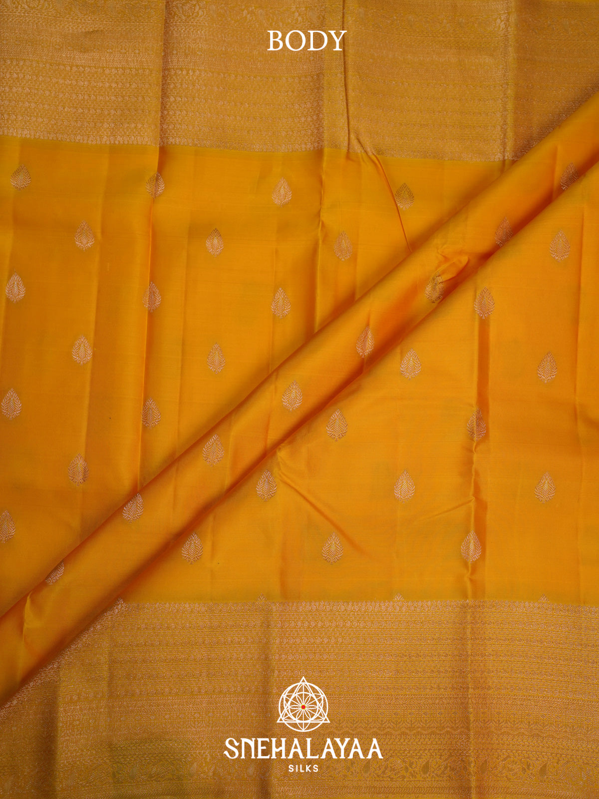 Mango Yellow Kanjivaram Silk Saree