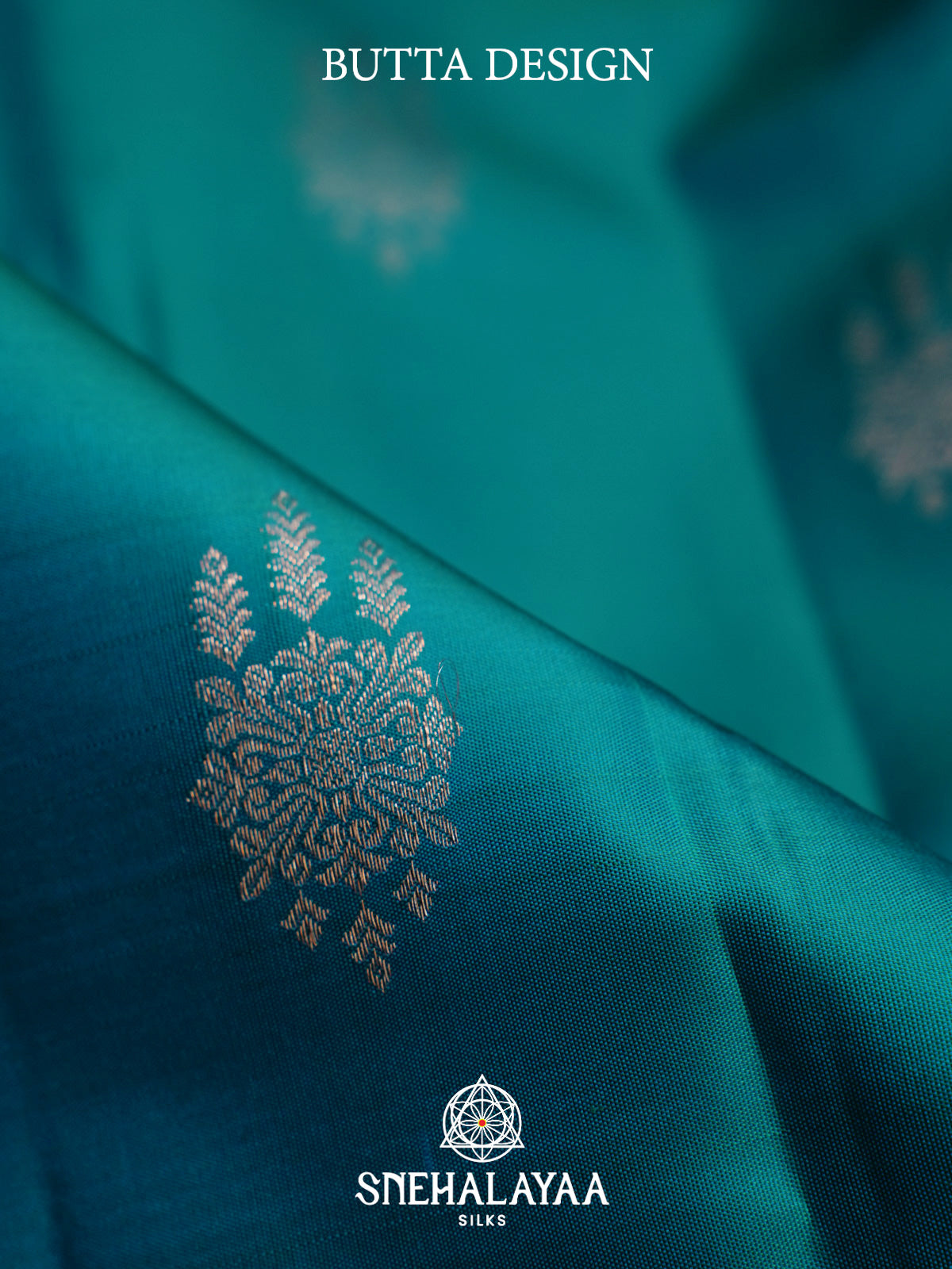 Peacock Blue Kanjivaram Silk Saree