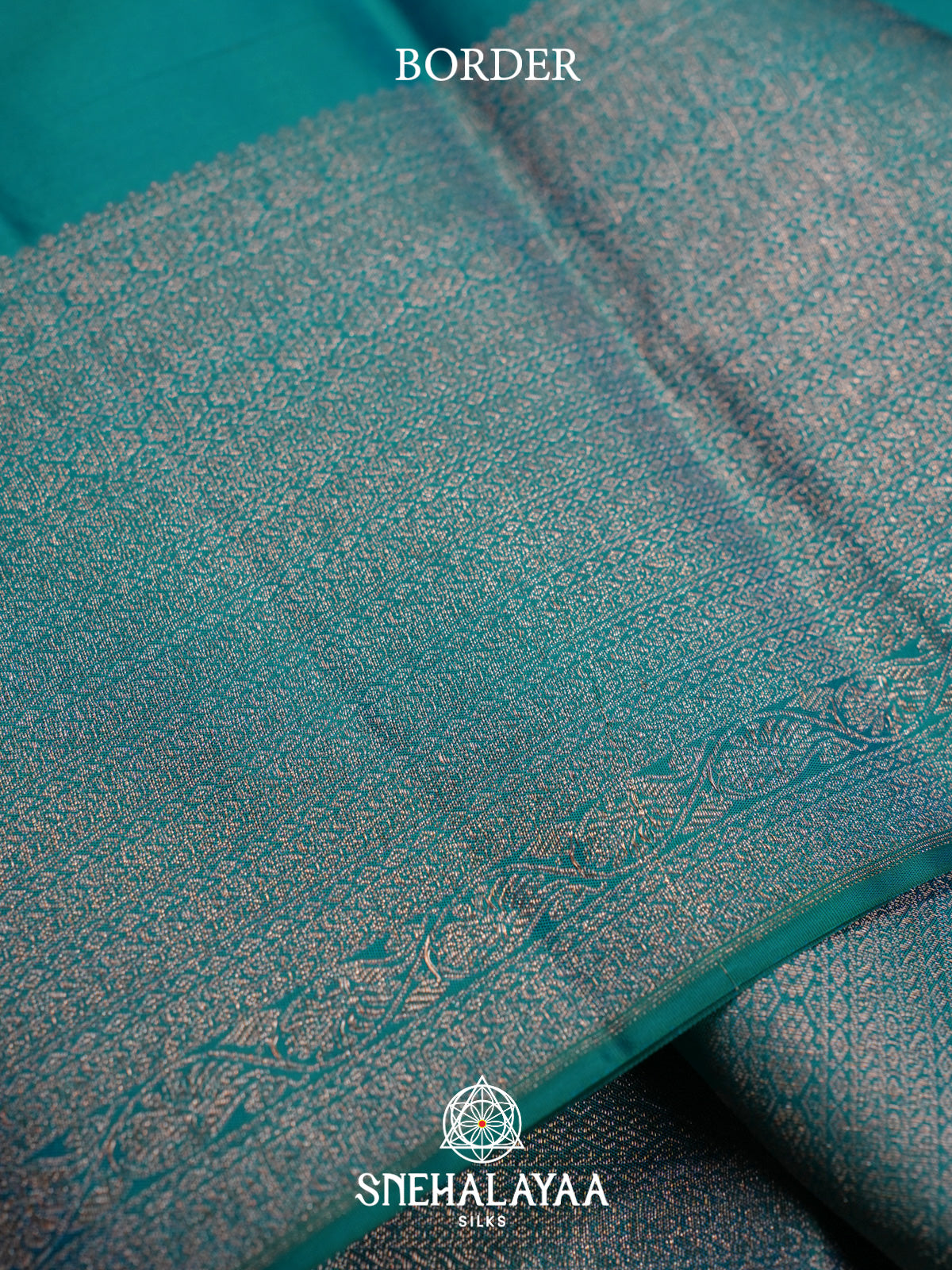 Peacock Blue Kanjivaram Silk Saree