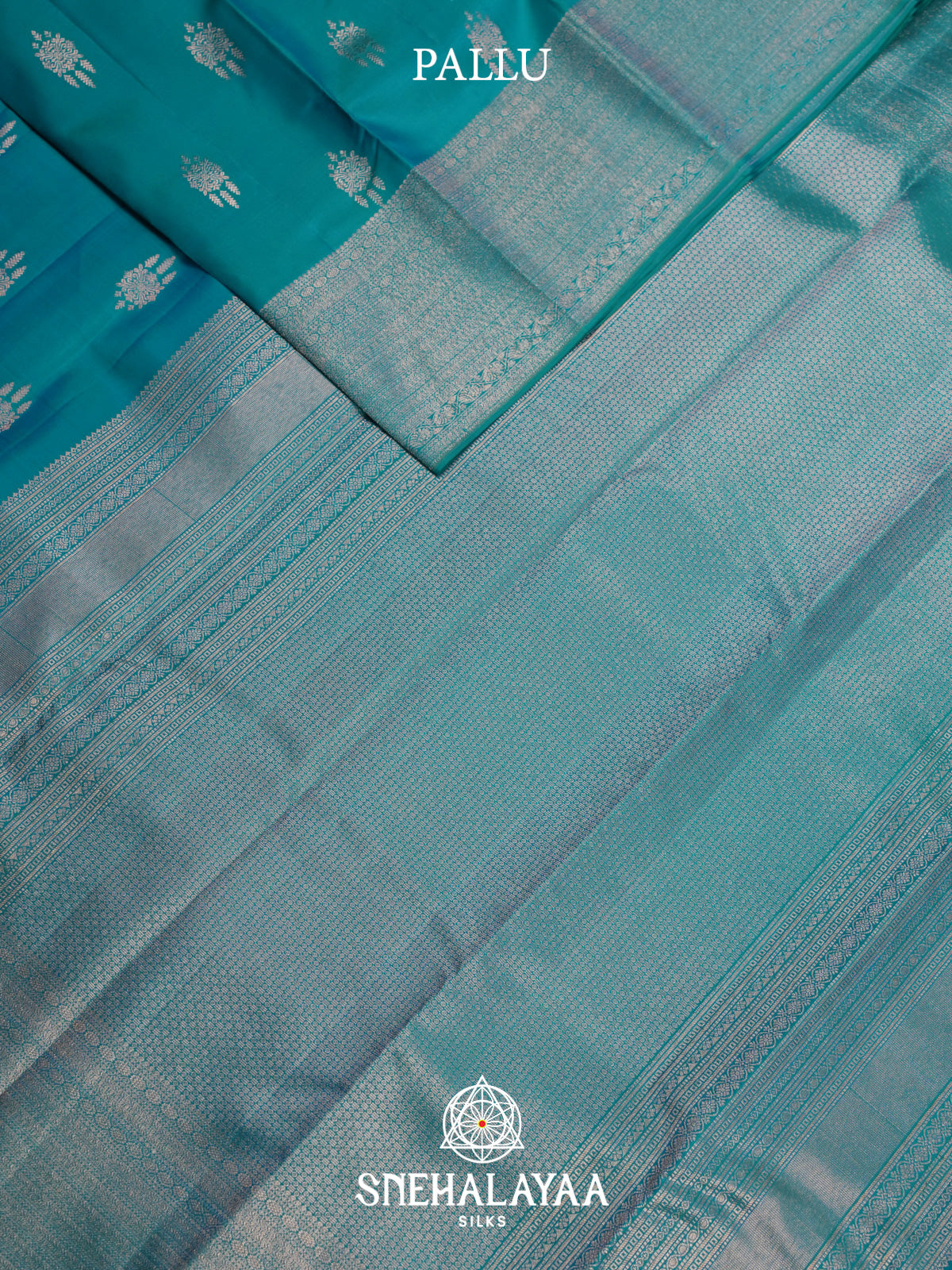 Peacock Blue Kanjivaram Silk Saree