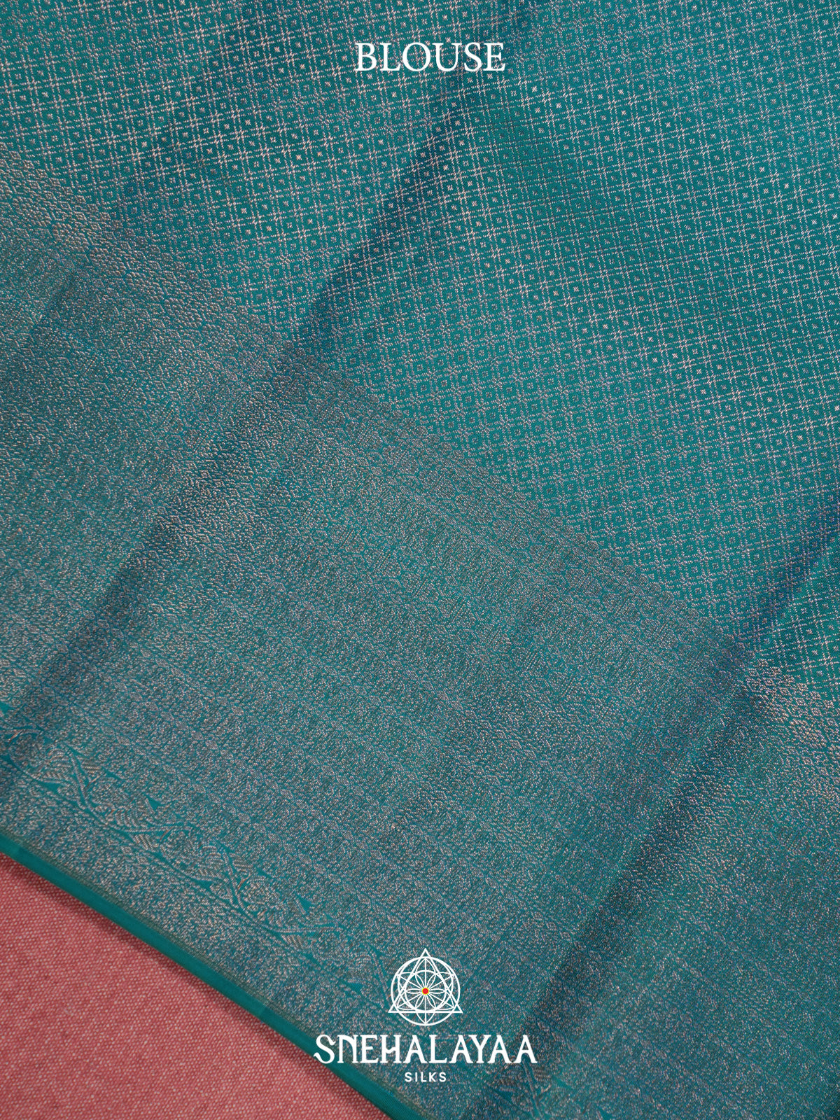 Peacock Blue Kanjivaram Silk Saree