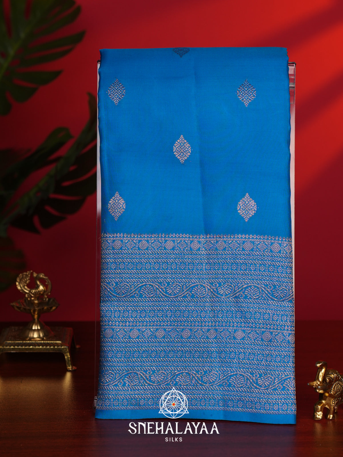 Blue Kanjivaram Silk Saree